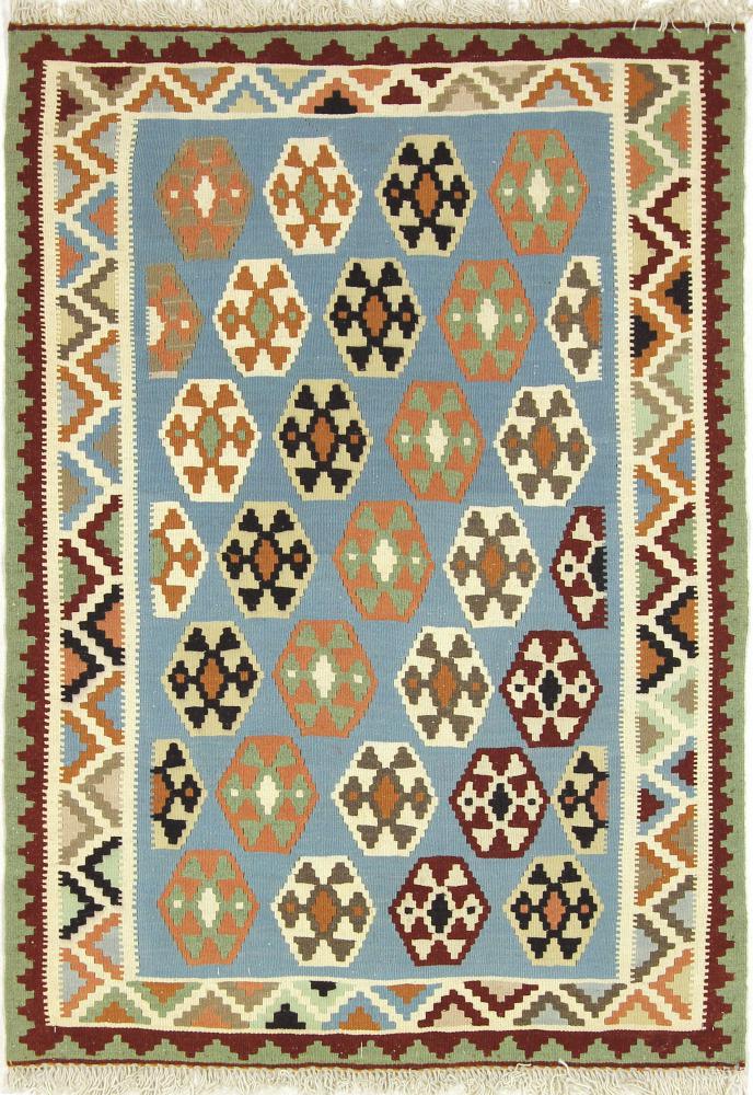 Tapete persa Kilim Fars 141x101 141x101, Tapete persa Tecido à mão