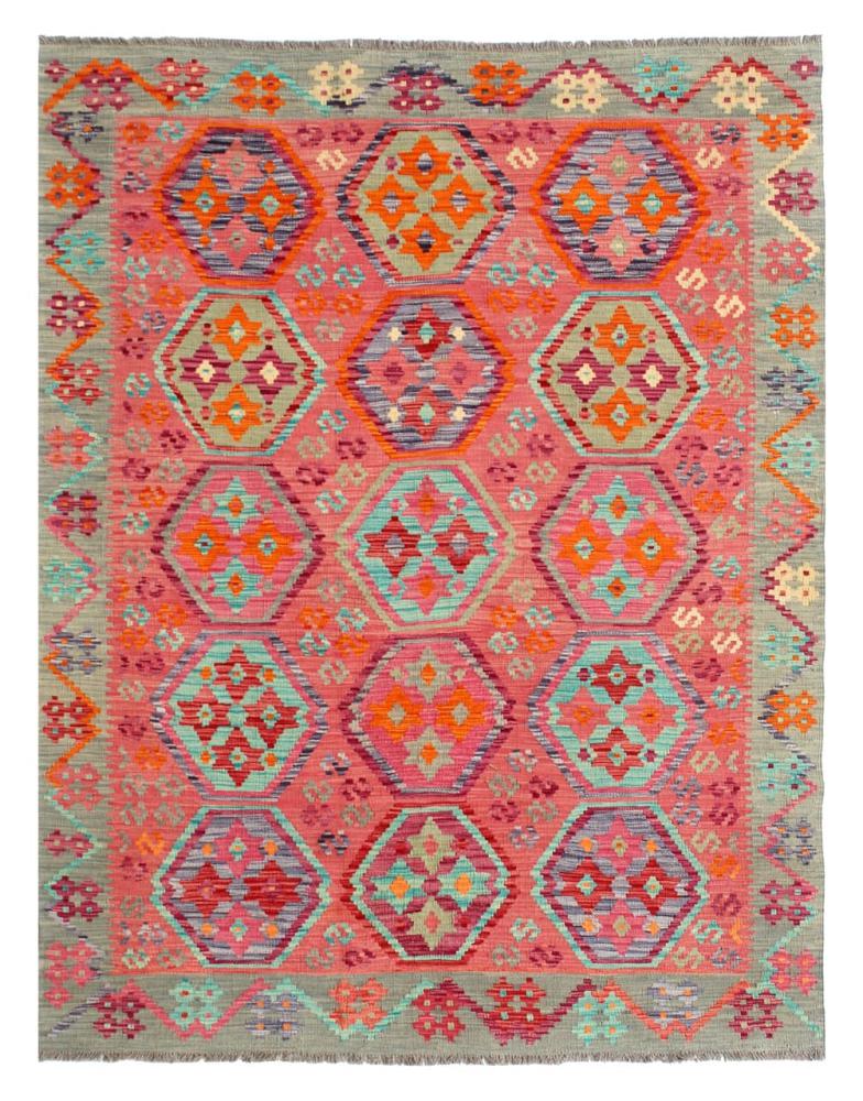 Afghan rug Kilim Afghan 8'2"x5'9" 8'2"x5'9", Persian Rug Woven by hand