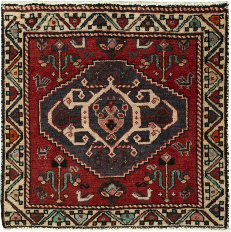 Perserteppich Shiraz 57x56 57x56, Perserteppich Handgeknüpft