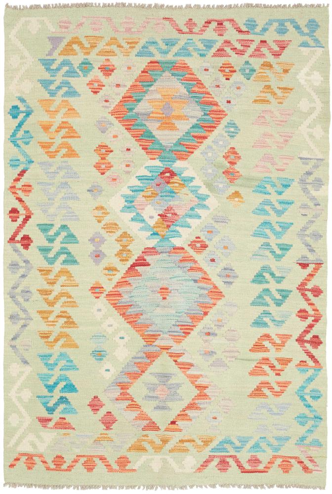 Αφγανικό χαλί Κιλίμ Afghan 144x96 144x96, Περσικό χαλί Οι κόμποι έγιναν με το χέρι