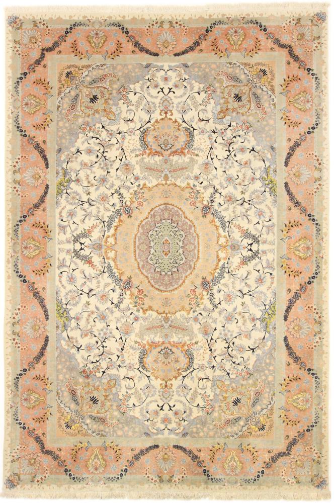 Persian Rug Tabriz 10'0"x6'7" 10'0"x6'7", Persian Rug Knotted by hand