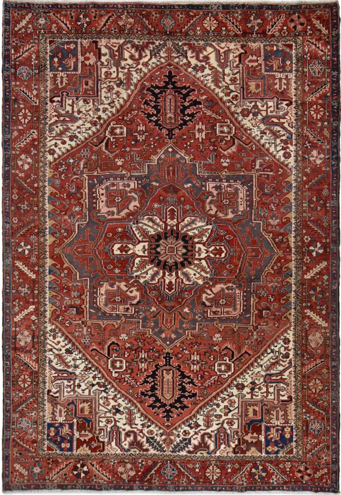 Persian Rug Heriz 388x267 388x267, Persian Rug Knotted by hand