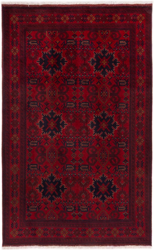 Afghaans tapijt Khal Mohammadi 205x124 205x124, Perzisch tapijt Handgeknoopt