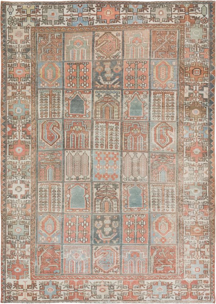 Persialainen matto Bakhtiar Antiikki Vintage 296x211 296x211, Persialainen matto Solmittu käsin