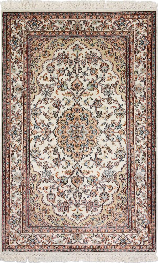 Tappeto indiano Cachemire di Seta 124x81 124x81, Tappeto persiano Annodato a mano