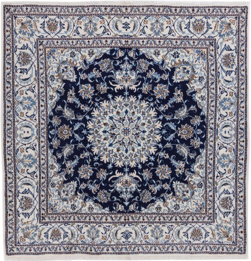 Perzisch tapijt Nain 200x200 200x200, Perzisch tapijt Handgeknoopte