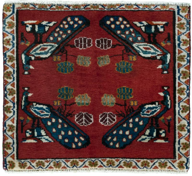 Tapis persan Shiraz 55x62 55x62, Tapis persan Noué à la main
