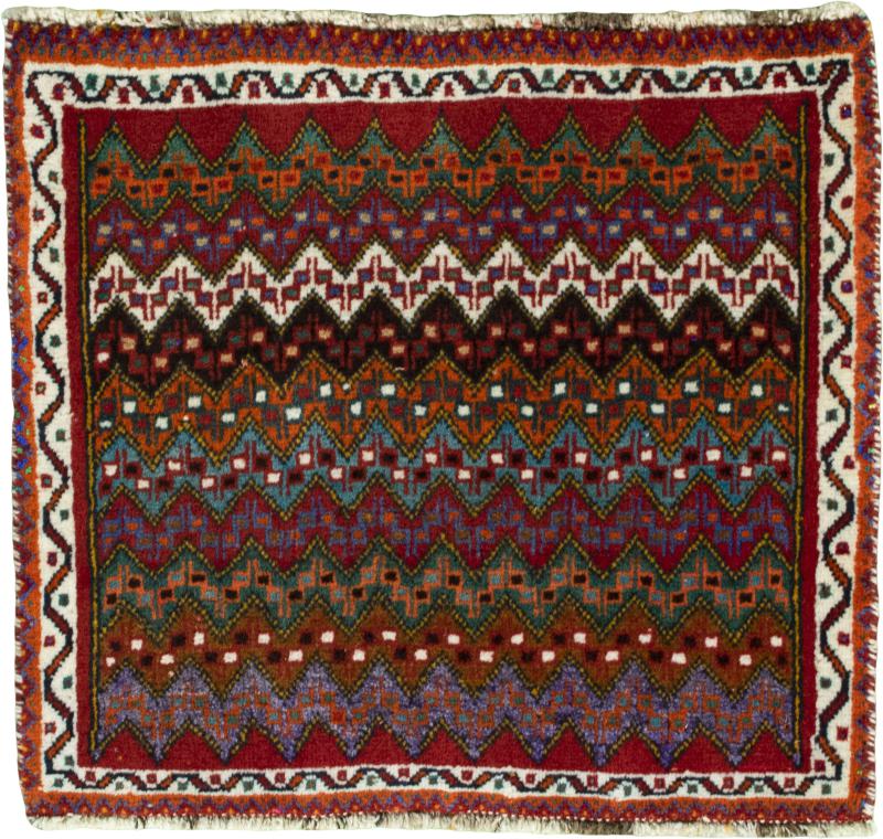 Persian Rug Shiraz 52x58 52x58, Persian Rug Knotted by hand