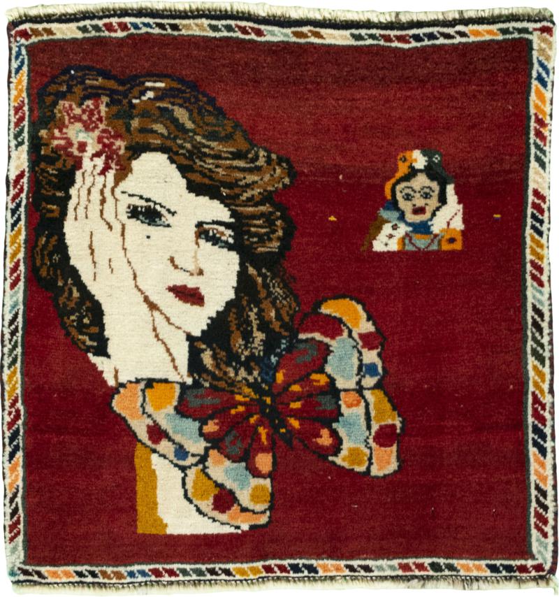 Tappeto persiano Shiraz 52x55 52x55, Tappeto persiano Annodato a mano