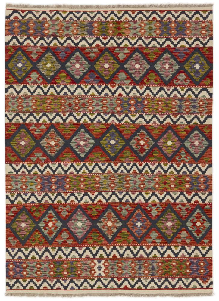 Tapis afghan Kilim Afghan 252x185 252x185, Tapis persan Tissé à la main