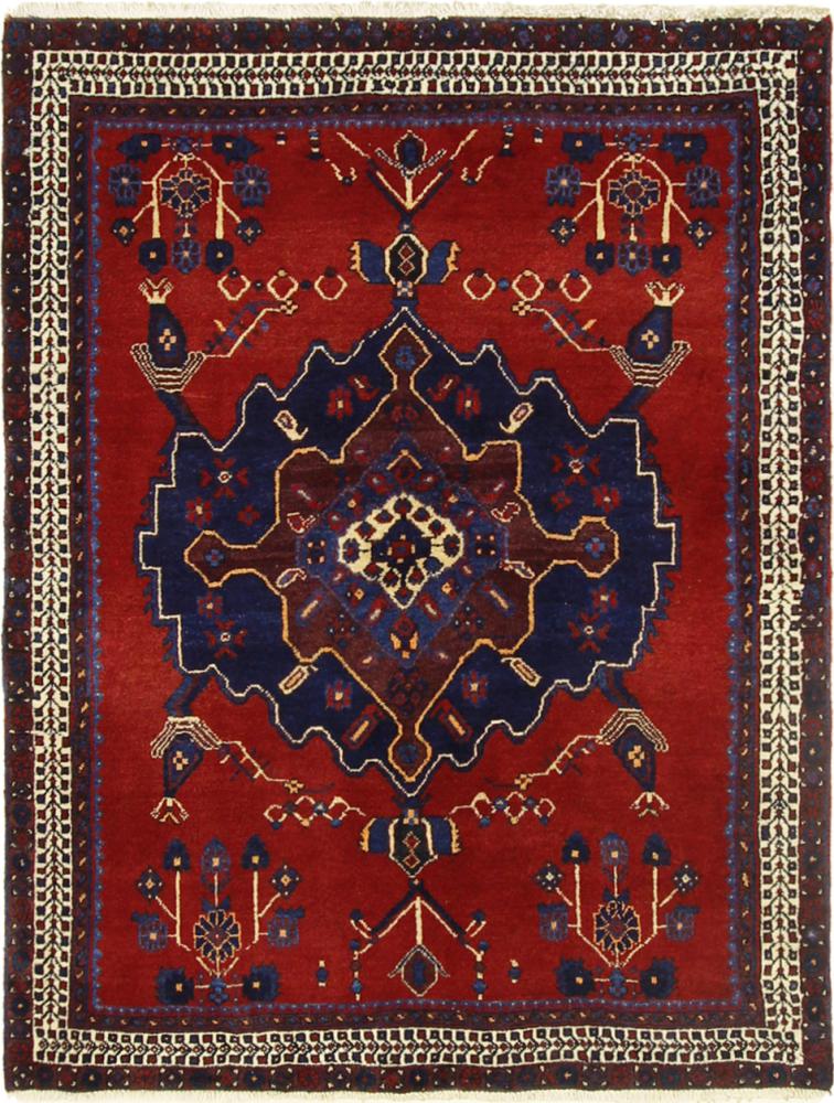 Persian Rug Sirjan 5'5"x4'2" 5'5"x4'2", Persian Rug Knotted by hand
