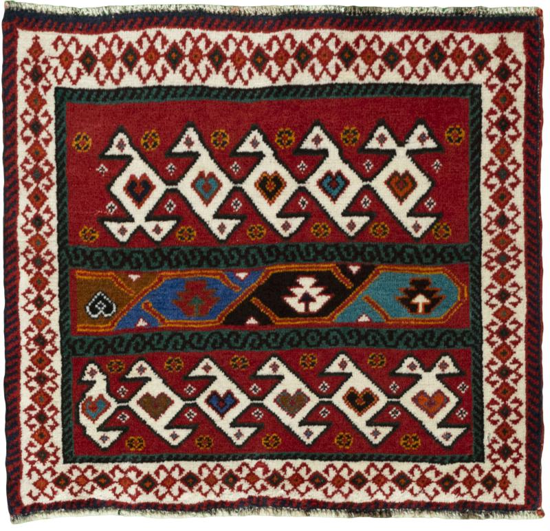 Persian Rug Shiraz 55x60 55x60, Persian Rug Knotted by hand