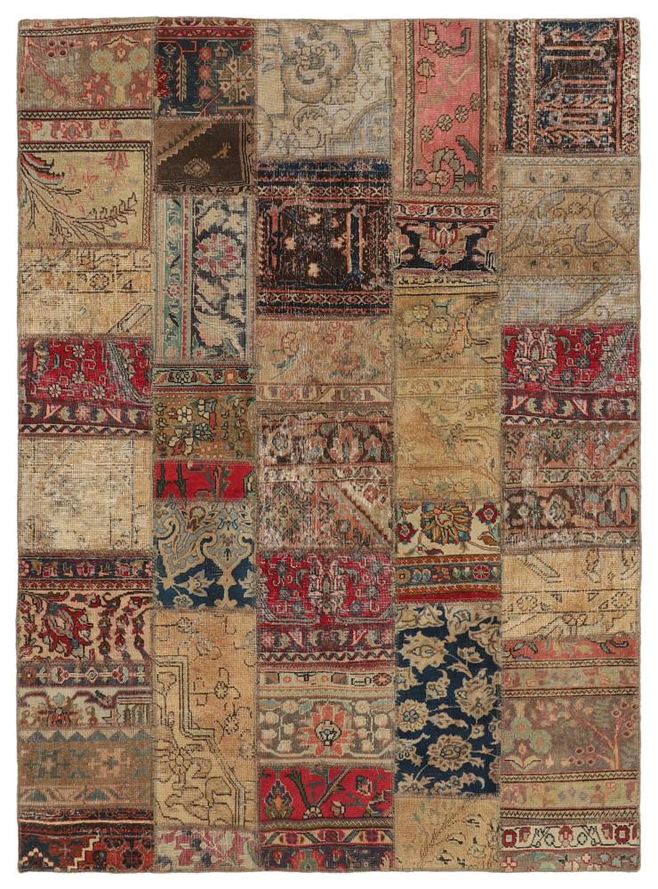 Persian Rug Patchwork 245x175 245x175, Persian Rug Knotted by hand