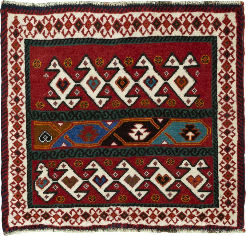 Persian Rug Shiraz 55x59 55x59, Persian Rug Knotted by hand