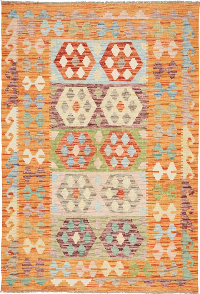 Tapete afegão Kilim Afegão 184x125 184x125, Tapete persa Tecido à mão