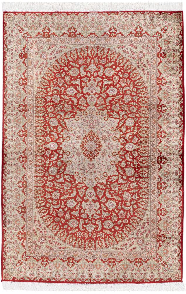 Persian rug Qum Silk 146x97 146x97, Persian rug Hand-knotted