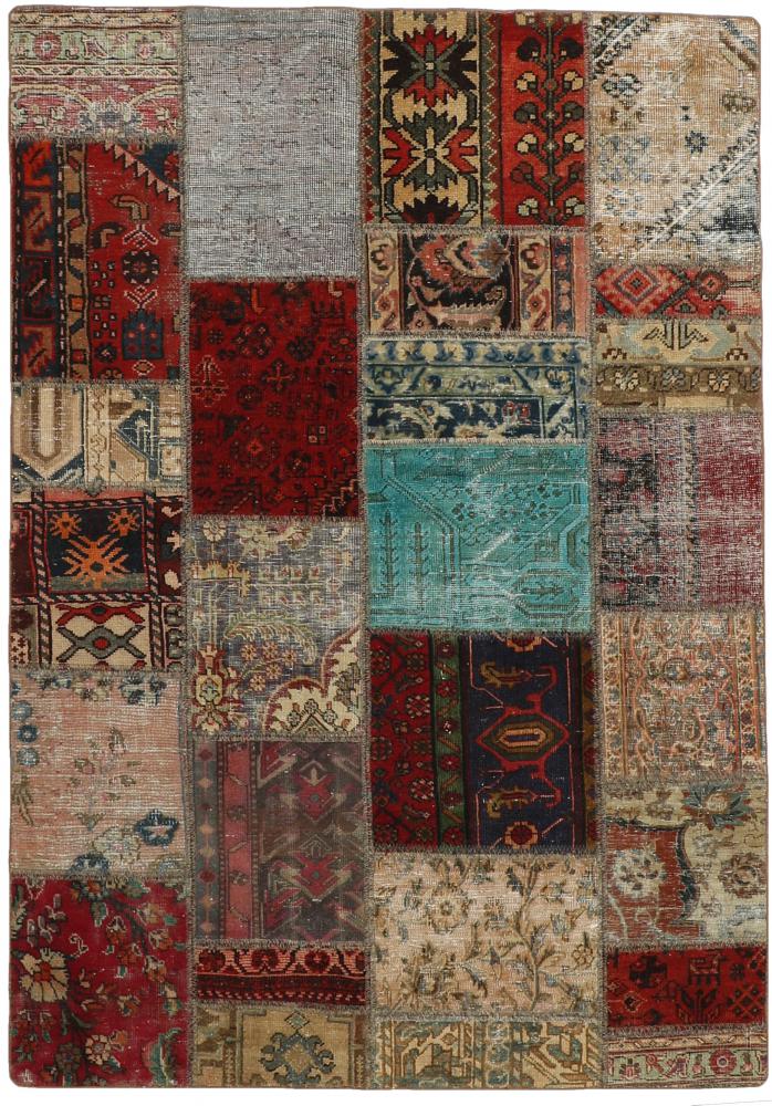 Perzsa szőnyeg Patchwork 199x141 199x141, Perzsa szőnyeg Kézzel csomózva