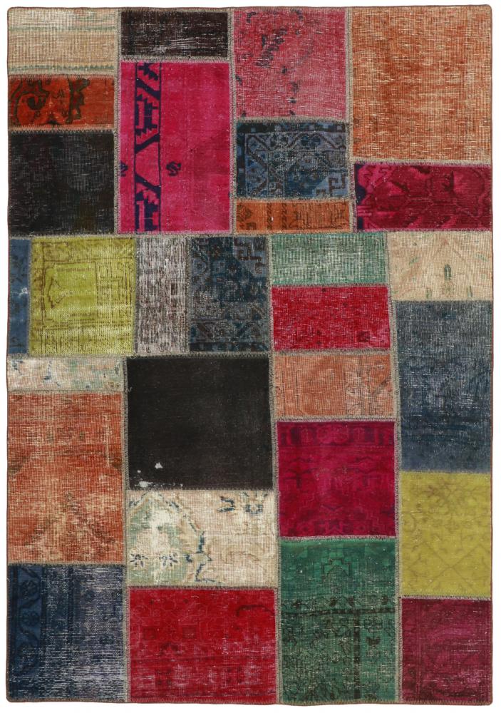 Perzsa szőnyeg Patchwork 201x141 201x141, Perzsa szőnyeg Kézzel csomózva