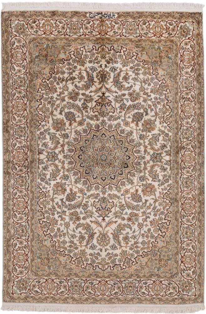 Tapete indiano Kashmir Seda 185x126 185x126, Tapete persa Atado à mão