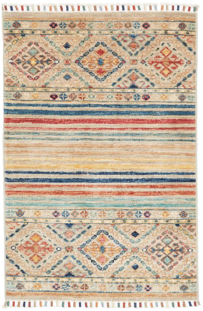 Pakistani rug Arijana Shaal 3'1"x2'0" 3'1"x2'0", Persian rug Hand-knotted
