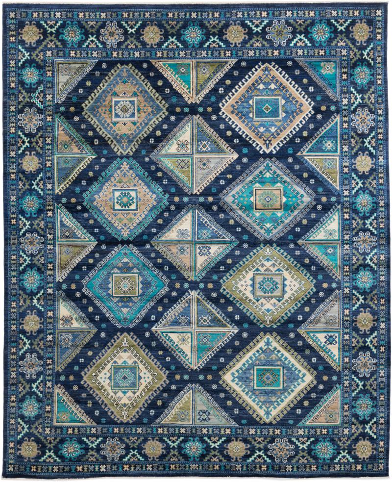 Afghan rug Kazak Limited 302x248 302x248, Persian Rug Knotted by hand