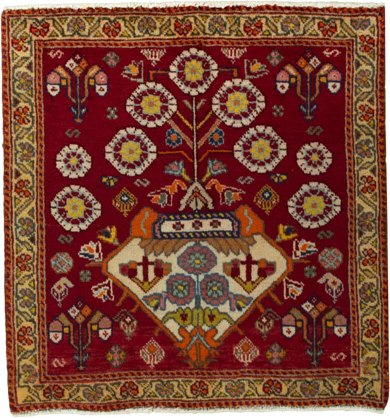 Persian Rug Shiraz 67x62 67x62, Persian Rug Knotted by hand