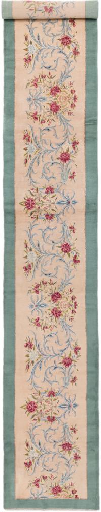 Persisk matta Kerman Gammal Signed 625x95 625x95, Persisk matta Knuten för hand