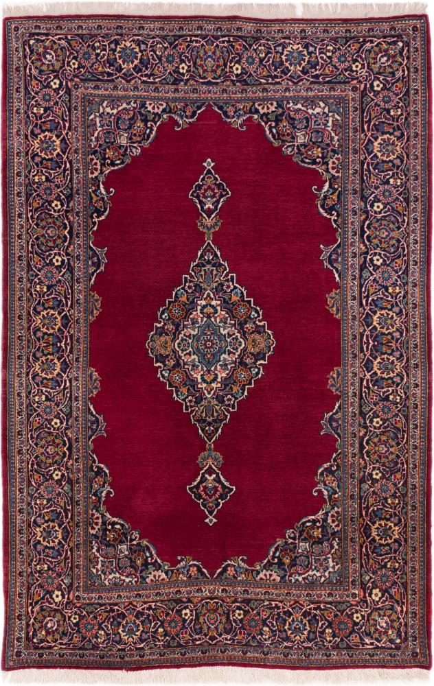 Covor persan Kashan Vechi 206x134 206x134, Covor persan Înnodat manual