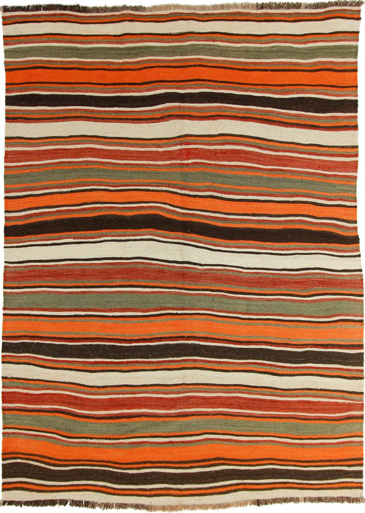 Tapete persa Kilim Fars Antigo 266x194 266x194, Tapete persa Tecido à mão