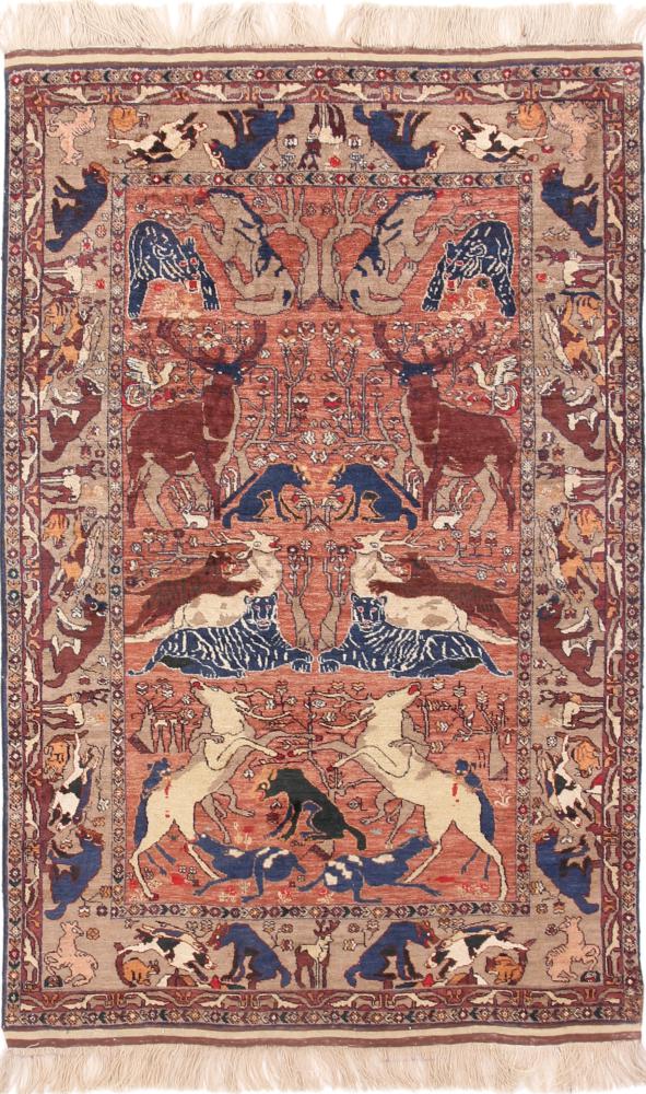 Afghanischer Teppich Afghan Mauri Seide 180x118 180x118, Perserteppich Handgeknüpft