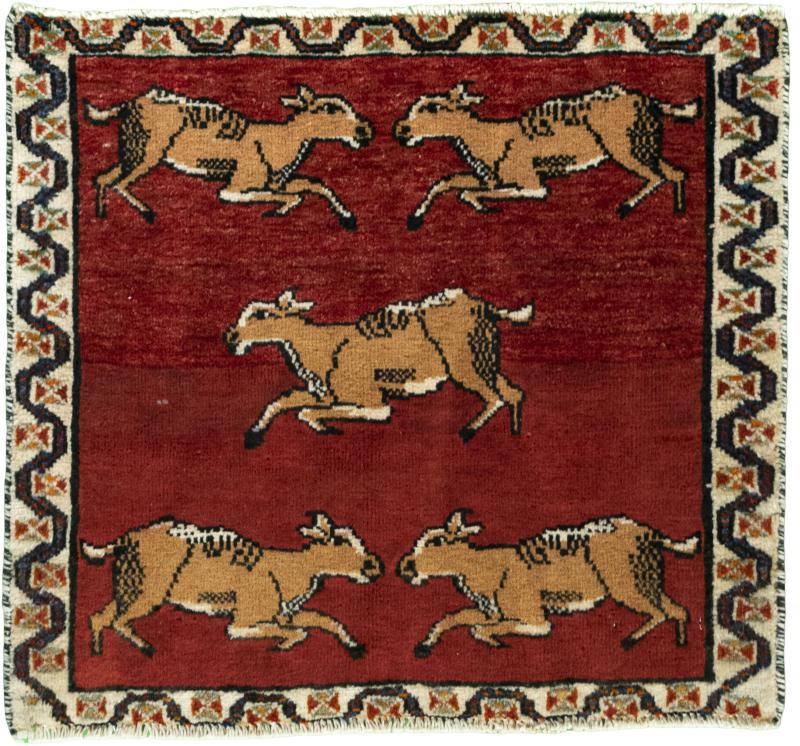 Persian Rug Shiraz 58x64 58x64, Persian Rug Knotted by hand