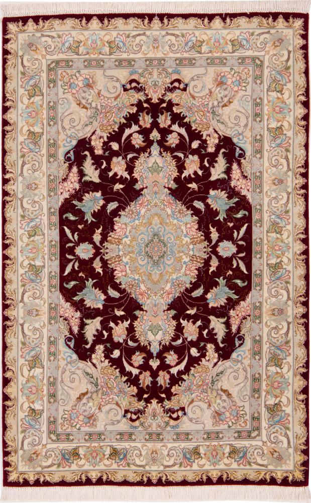 Tappeto persiano Tabriz 60Raj Ordito in Seta 155x101 155x101, Tappeto persiano Annodato a mano