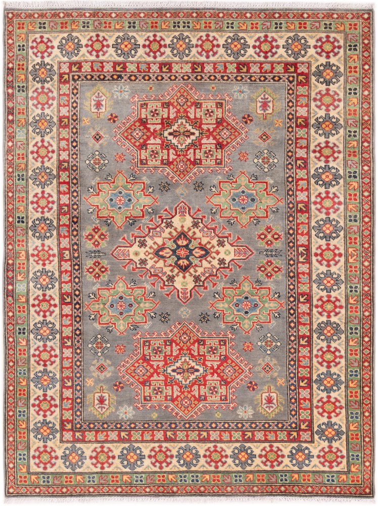 Tapis pakistanais Kazak 208x157 208x157, Tapis persan Noué à la main