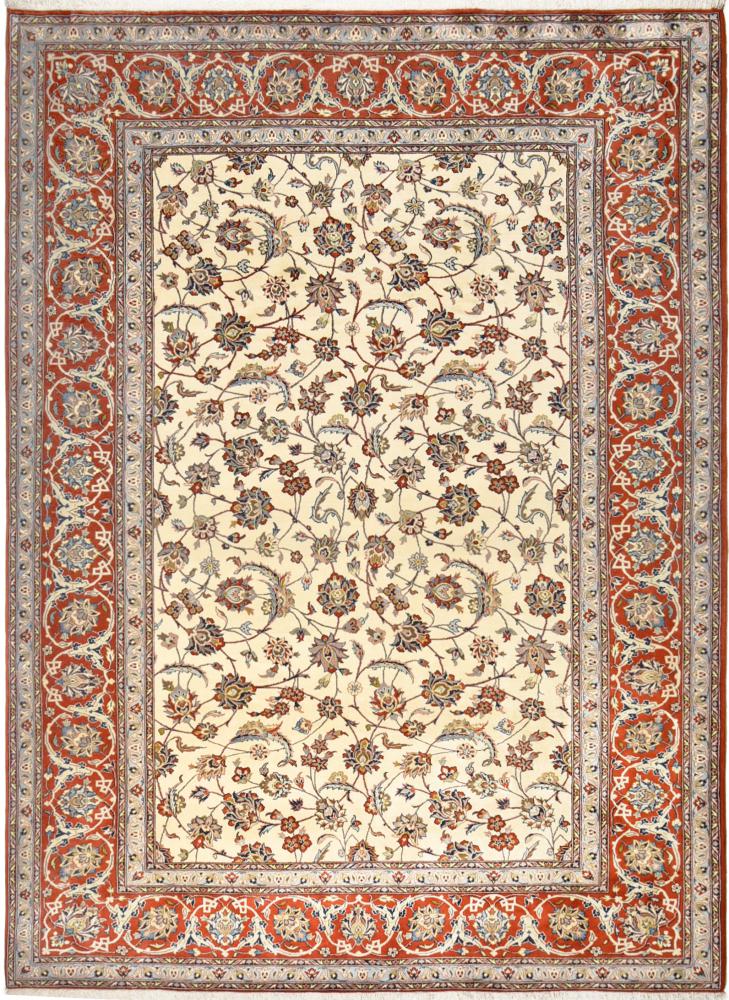 Tapis persan Ispahan 366x252 366x252, Tapis persan Noué à la main
