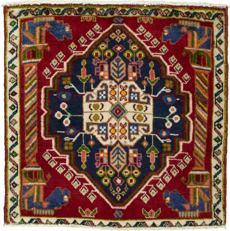 Perzisch tapijt Shiraz 59x61 59x61, Perzisch tapijt Handgeknoopte