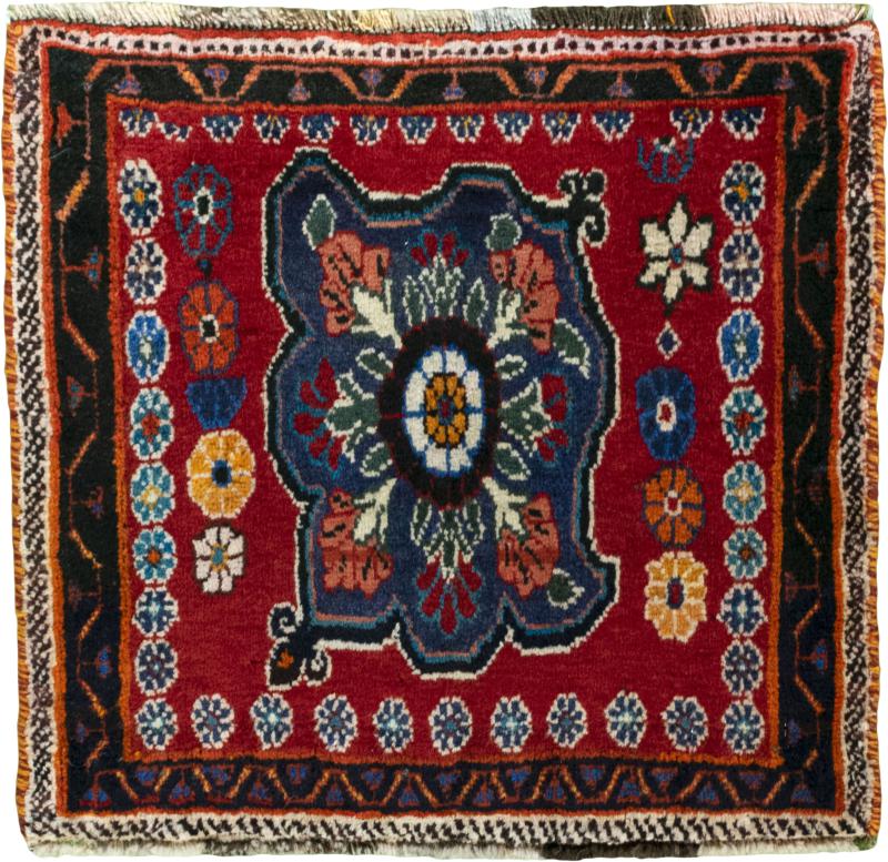 Tapis persan Shiraz 55x57 55x57, Tapis persan Noué à la main