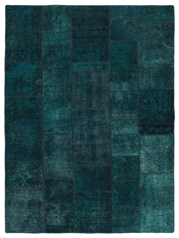 Persisk matta Patchwork 246x177 246x177, Persisk matta Knuten för hand