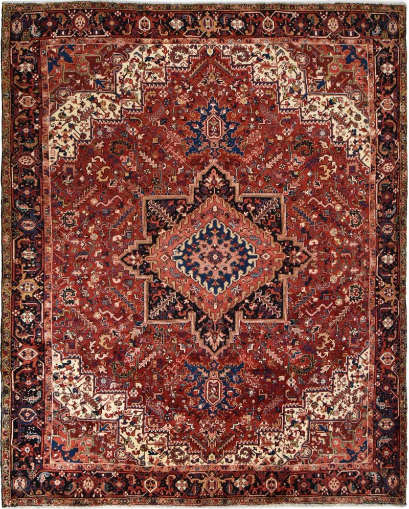 Tappeto persiano Heriz 372x299 372x299, Tappeto persiano Annodato a mano