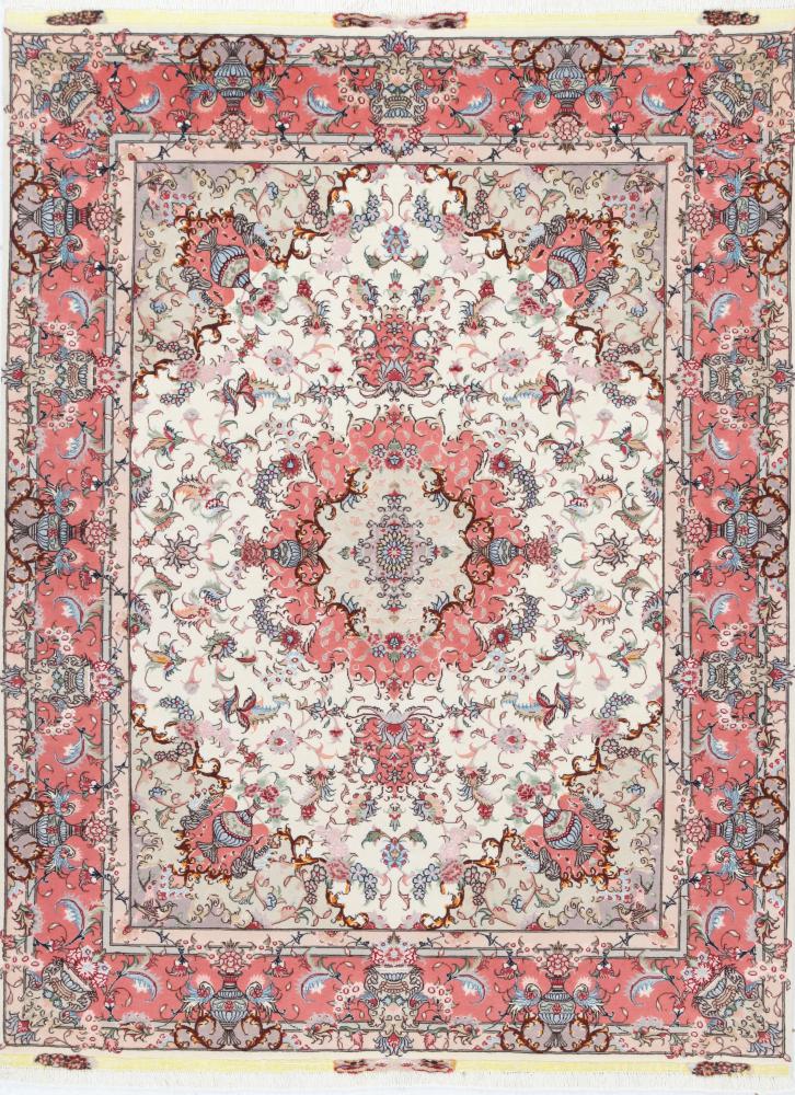 Tapete persa Tabriz 50Raj 194x149 194x149, Tapete persa Atado à mão