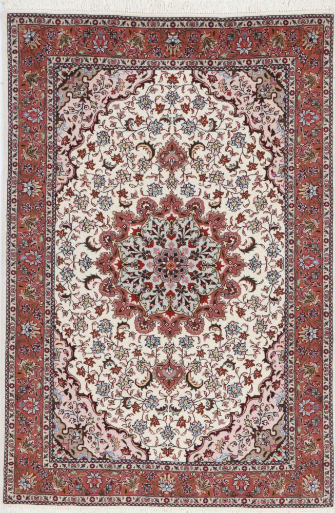 Tapete persa Tabriz 50Raj 151x102 151x102, Tapete persa Atado à mão