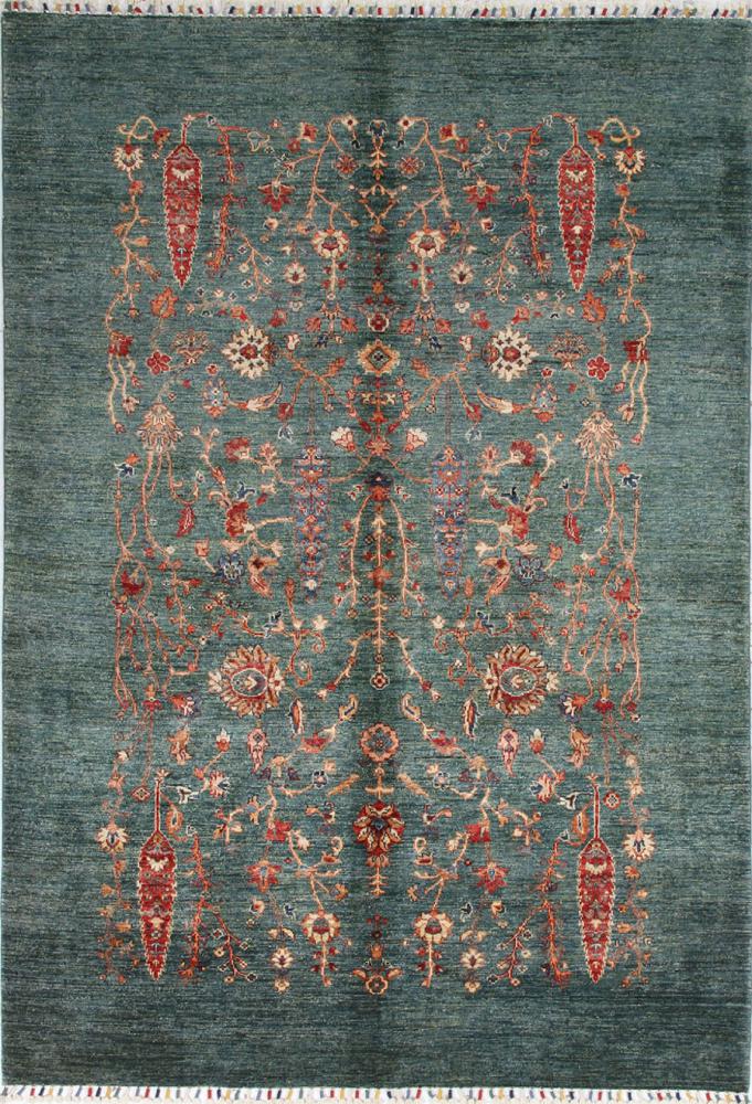 Afghan rug Arijana Klassik 8'0"x5'7" 8'0"x5'7", Persian Rug Knotted by hand