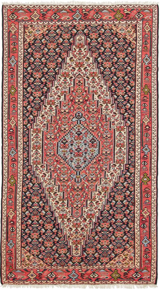 Tapete persa Kilim Senneh 237x131 237x131, Tapete persa Atado à mão