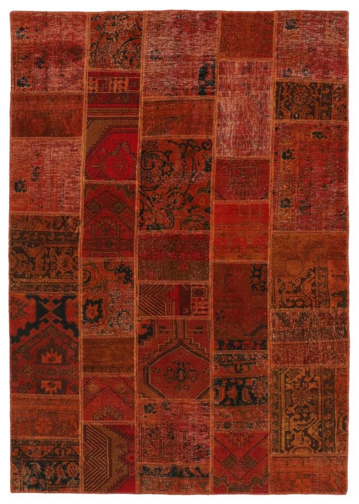 Persisk matta Patchwork 247x174 247x174, Persisk matta Knuten för hand