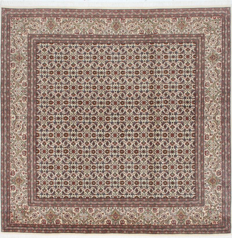 Tapete persa Tabriz 50Raj 200x199 200x199, Tapete persa Atado à mão