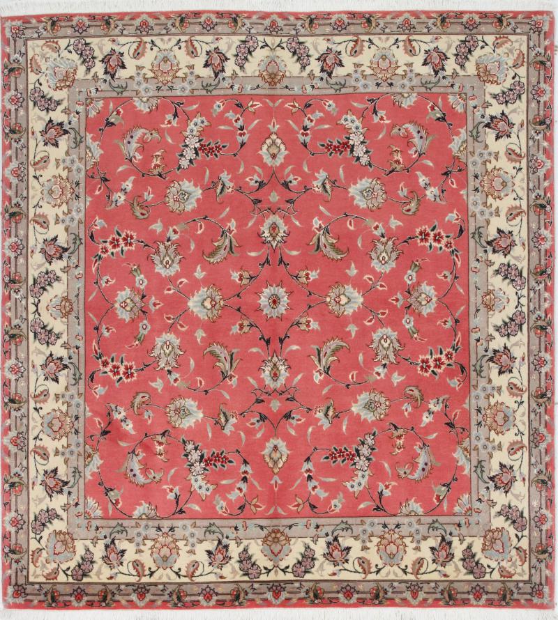 Tapete persa Tabriz 50Raj 153x145 153x145, Tapete persa Atado à mão