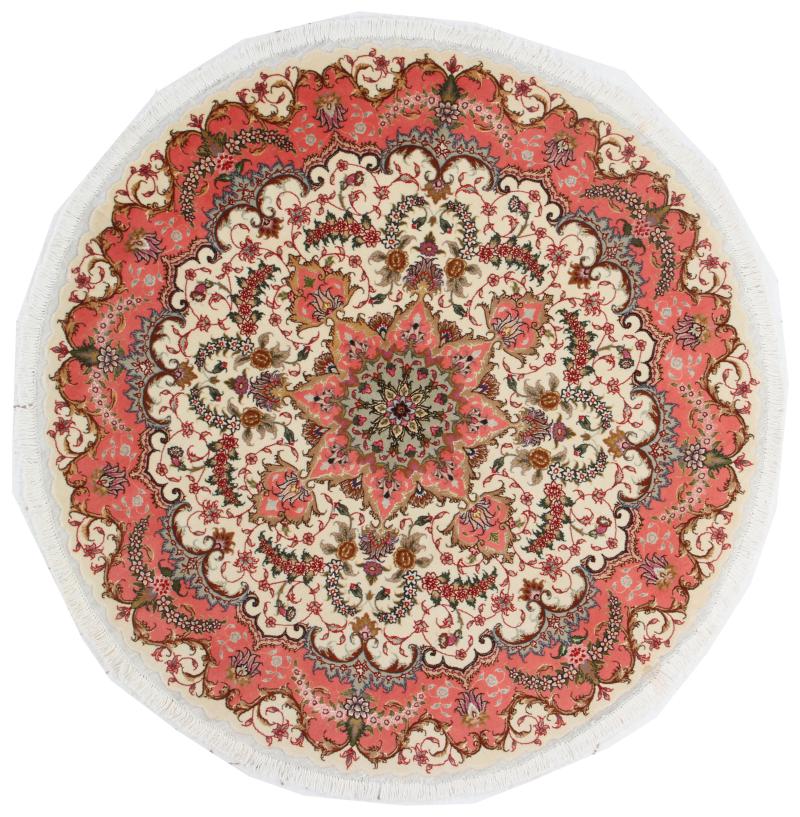 Tapete persa Tabriz 50Raj 155x153 155x153, Tapete persa Atado à mão