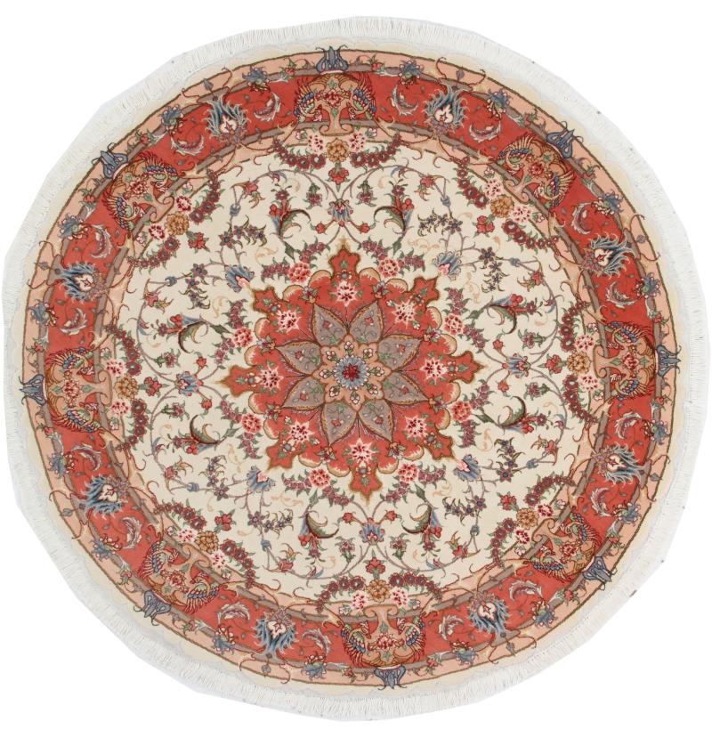 Tapete persa Tabriz 50Raj 153x151 153x151, Tapete persa Atado à mão