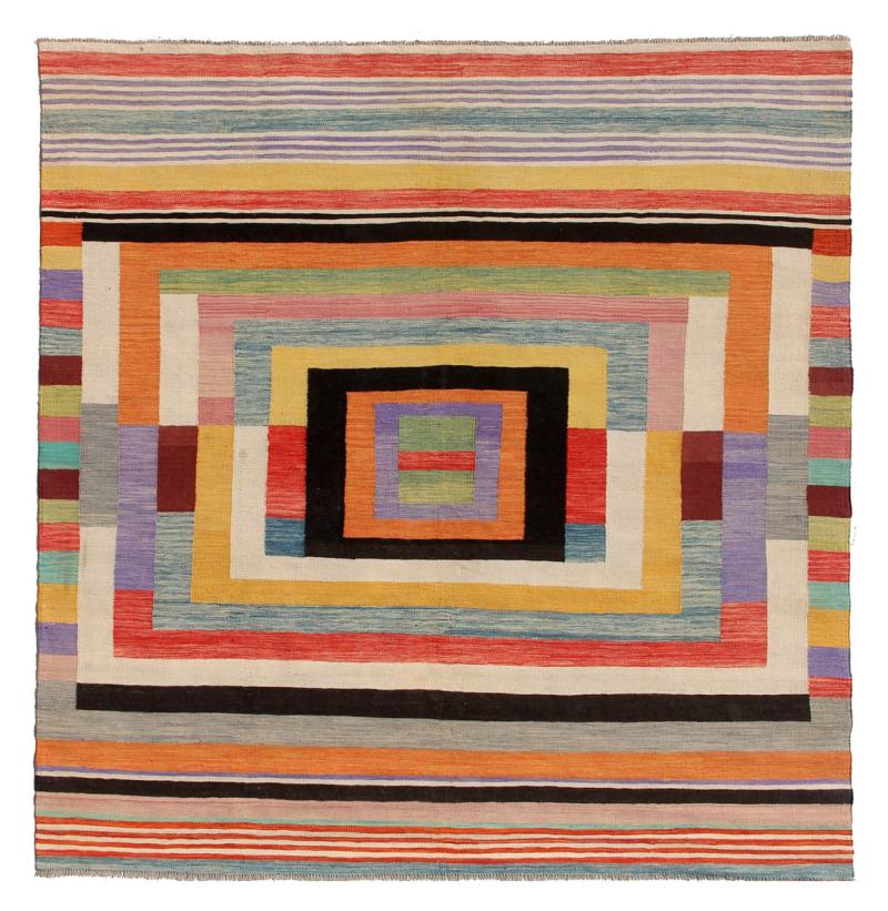Afghanska mattan Kilim Afghan Edition 251x242 251x242, Persisk matta handvävd 