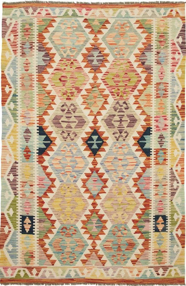 Tapete afegão Kilim Afegão 184x123 184x123, Tapete persa Tecido à mão