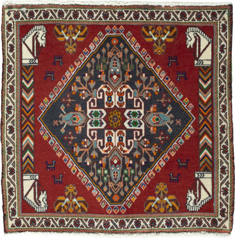 Persian Rug Shiraz 66x67 66x67, Persian Rug Knotted by hand